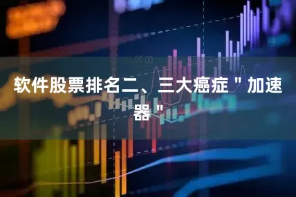 软件股票排名二、三大癌症＂加速器＂